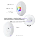 Remote Control Elliptical Starry Projection Lamp Atmosphere Light - Image 3