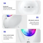 Remote Control Elliptical Starry Projection Lamp Atmosphere Light - Image 5