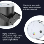 Mini Cylindrical Laser Light LED Stage Starry Projection Lamp - Image 7