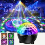 Sunflower Magic Ball Light LED RGB Rotating Stage Lamp