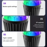 Stripe Magic Ball Light LED RGB Rotating Stage Lamp - Image 8