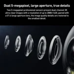 Original Xiaomi Outdoor Camera 4 MJSXJ10HL Dual 5MP 3K Ultra HD IP66 Waterproof - Image 4