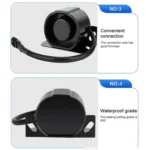 12V / 24V Waterproof Voice Reversing Horn Alarm Buzzer, with Cable - Image 5