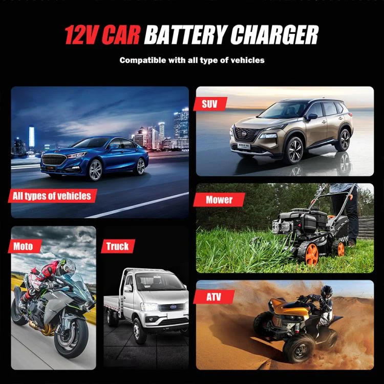 EDA008118401A_17.webp FOXSUR FBC1206F 12V 6A Car Motorcycle Battery Charger Smart Repair Multi-function Charger - Image 18