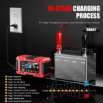 FOXSUR FBC1206F 12V 6A Car Motorcycle Battery Charger Smart Repair Multi-function Charger - Image 8