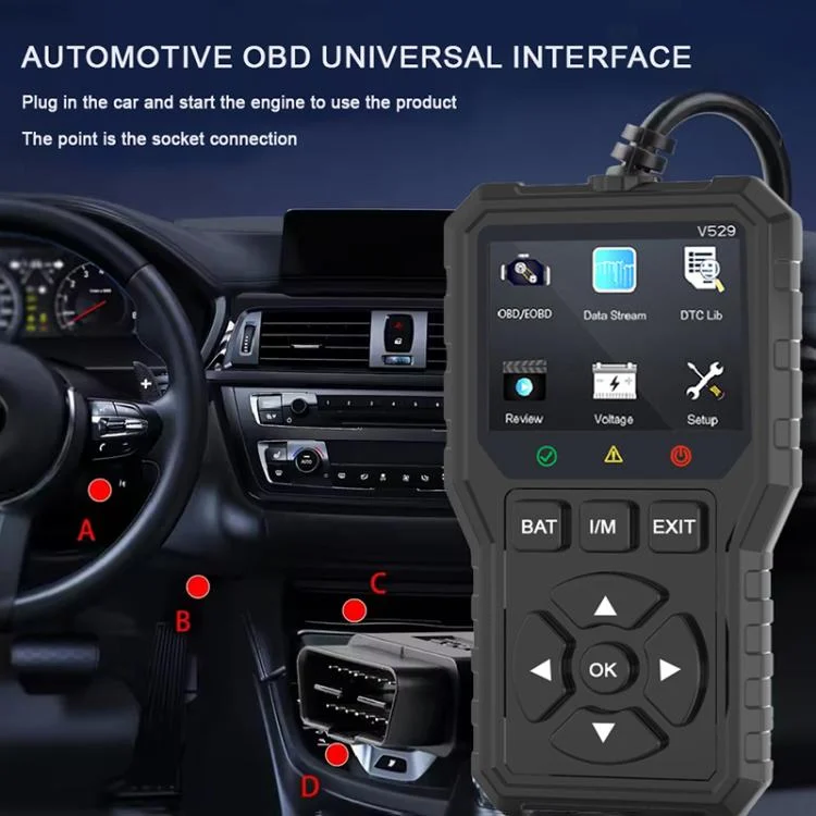 EDA008120201A_8.webp FOXSUR V529 OBD2 Car Engine Fault Code Reader Diagnostic Instrument - Image 9