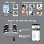 SriHome SH070 4MP Binocular Stitching Ultra-wide Angle Waterproof Camera Supports Full-color Night Vision - Image 14