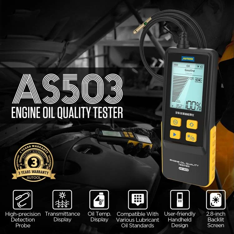 EDA008143701A_1.webp AUTOOL AS503 2.8 inch Backlit Display Car Engine Oil Tester Lubricating Oil Quality Analyzer - Image 2