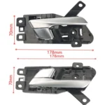 Pair Car Left and Right Door Inside Handle for Hyundai Sonata 2015-2017 82610-C1010, 82620-C1010 - Image 7