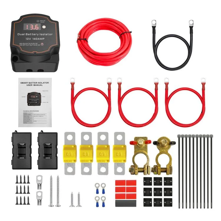EDA008149201.webp IP68 12V 140A Car Smart Dual Battery Isolation Controller with Digital Display Voltmeter - Image 1