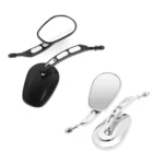 For Harley Davidson 2pcs/Set Motorcycle Modified Classic Retro Rearview Mirror Reversing Mirror - Image 2