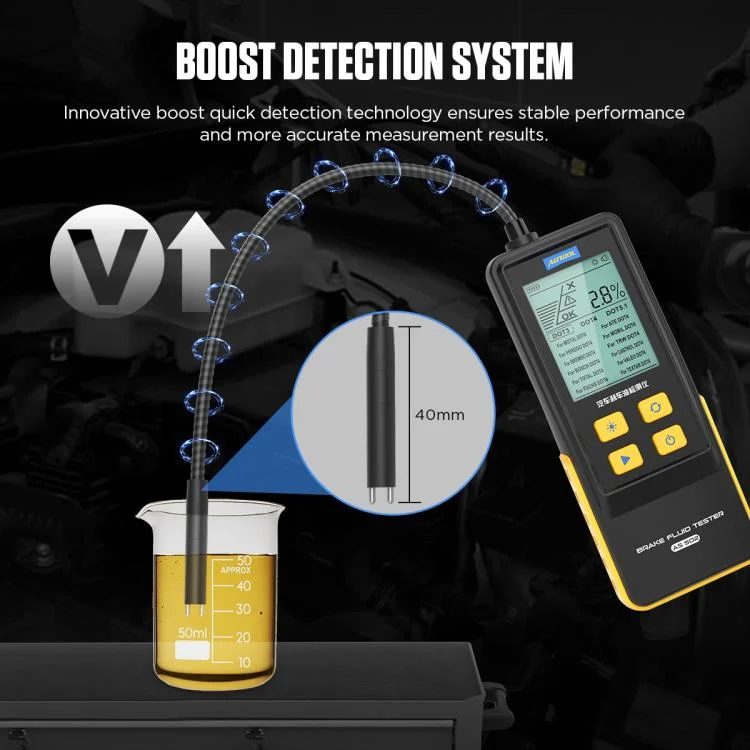 EDA008153201A_1.webp AUTOOL AS502 Digital Display Intelligent Car Brake Fluid Tester Water Content Testing - Image 2
