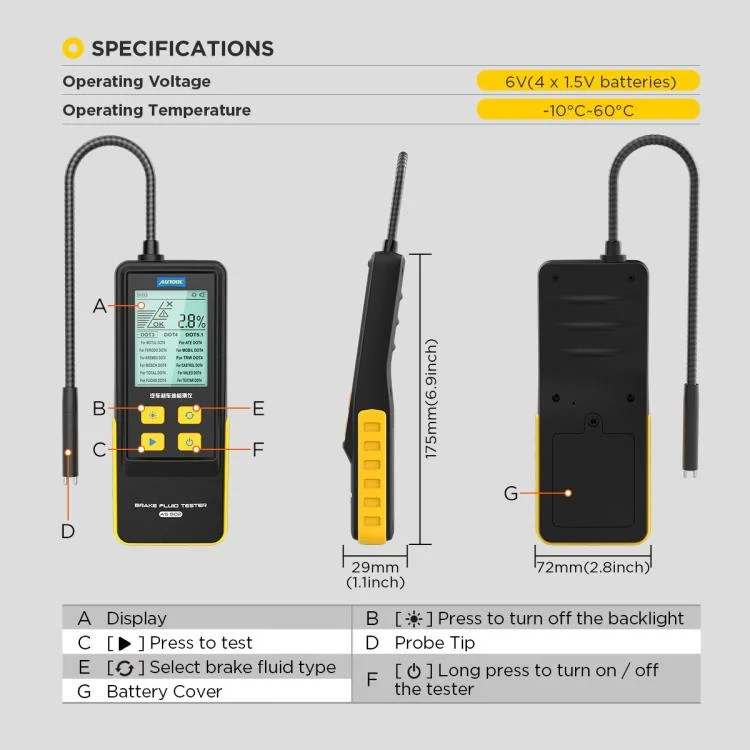 EDA008153201A_8.webp AUTOOL AS502 Digital Display Intelligent Car Brake Fluid Tester Water Content Testing - Image 9