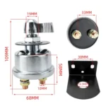 12-24V 200A High Current Battery Disconnect Switch with Bracket - Image 8