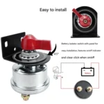 12-24V 200A High Current Battery Disconnect Switch with Bracket - Image 2