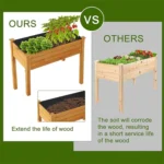 Outdoor Raised Bed Planting Liners Plant Grommet Non Woven Fabric Liners - Image 4