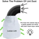 3pcs/Pack Dryer Vent Lint Trap Dryer Vent Duct Lint Bag - Image 4
