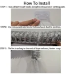 3pcs/Pack Dryer Vent Lint Trap Dryer Vent Duct Lint Bag - Image 6