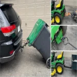 Trailer Towing Hook Trash Can Towing Bracket with Removable Pin - Image 5