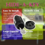 Garden Water Nozzle Key Storage Box Sprinkler Key Hider - Image 5
