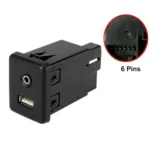 Car AUX & USB Socket Connector Switch for Chevrolet Cruze / Malibu / Regal 13599456 22875063 39087529 - Image 2