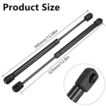 2pcs/Pack 325mm ARB Canopy Rear Window Glass Support Struts 1921VR - Image 2