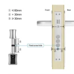 Office Home Fingerprint Password Smart Lock Cylinder - Image 3