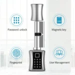 Office Home Fingerprint Password Smart Lock Cylinder - Image 7