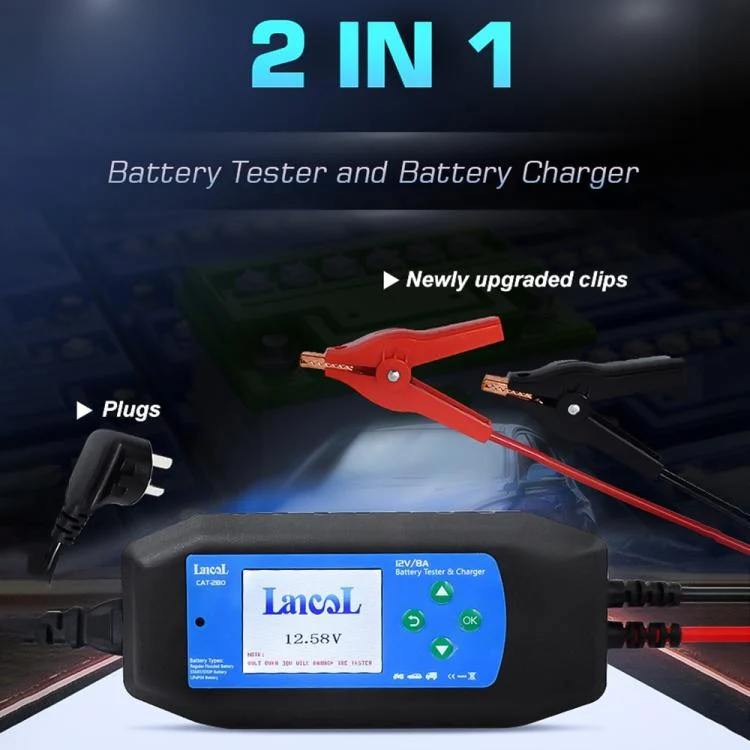 EDA008189701_3.webp CAT-280 2 in 1 Car Battery Charger & Color Screen Battery Tester - Image 4