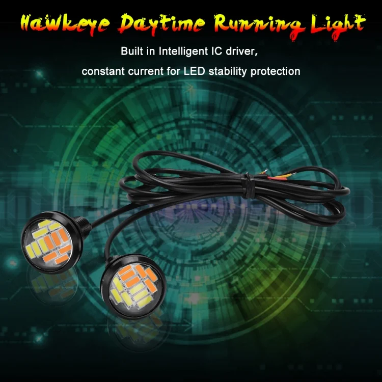 EDA00819601B_3.webp 10 PCS 23mm 12LEDs SMD-4014 DC9-80V Motorcycle Eagle Eye Light - Image 4