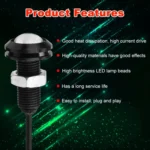 10 PCS 23mm 12LEDs SMD-4014 DC9-80V Motorcycle Eagle Eye Light - Image 6