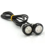 10 PCS 23mm 1.5W DC9-80V Motorcycle Eagle Eye Light Double Lens - Image 2