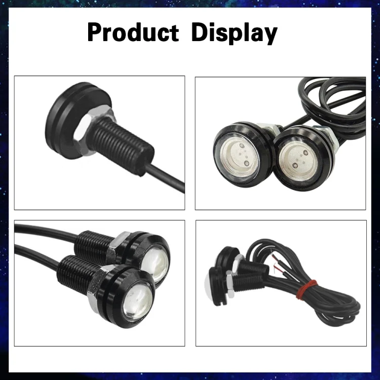 EDA00820001B_4.webp 10 PCS 23mm 1.5W DC9-80V Motorcycle Eagle Eye Light Double Lens - Image 5
