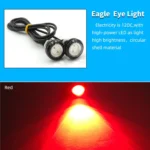 10 PCS 23mm 1.5W DC9-80V Motorcycle Eagle Eye Light Double Lens - Image 6
