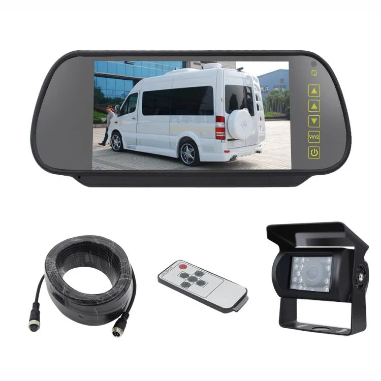 7 inch IPS HD Screen AHD Touch Button Car Reversing Rearview Camera Monitor Kit
