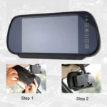 7 inch IPS HD Screen AHD Touch Button Car Reversing Rearview Camera Monitor Kit - Image 5