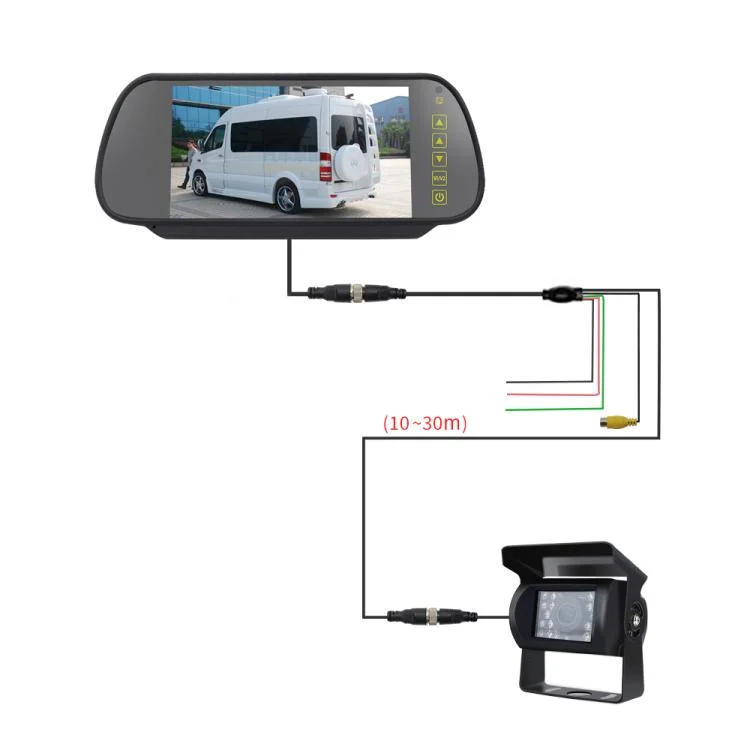 EDA008222601A_7.webp 7 inch IPS HD Screen AHD Touch Button Car Reversing Rearview Camera Monitor Kit - Image 8