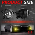 T11 2pcs/Pack 55W 3 inch High Power Dual Lens Fog Light - Image 6
