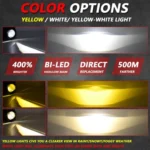 T14 2pcs/Pack 55W 3 inch High Power Dual Lens Fog Light Left and Right Mount Holder Style - Image 4