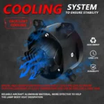 T14 2pcs/Pack 55W 3 inch High Power Dual Lens Fog Light Left and Right Mount Holder Style - Image 5