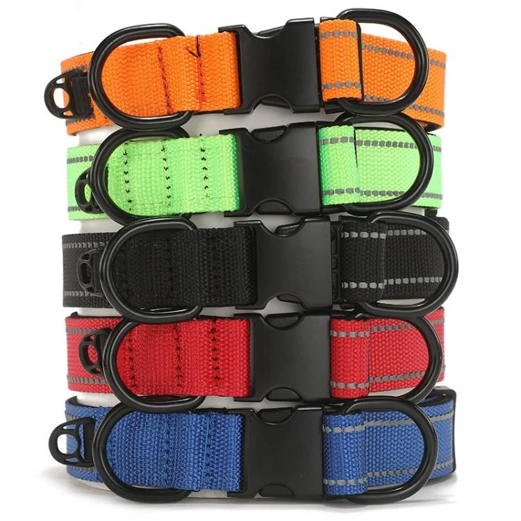EDA0082252_B2.webp Pet Reflective Collar Waterproof Cloth Black Buckle - Image 3