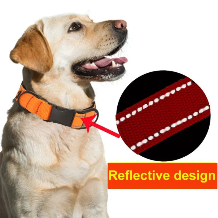 EDA0082252_B4.webp Pet Reflective Collar Waterproof Cloth Black Buckle - Image 5