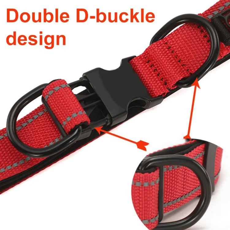 EDA0082252_B5.webp Pet Reflective Collar Waterproof Cloth Black Buckle - Image 6