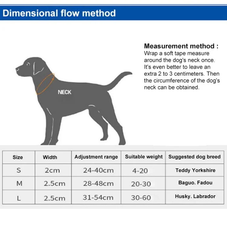 EDA0082252_B7.webp Pet Reflective Collar Waterproof Cloth Black Buckle - Image 8