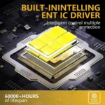 2pcs/Pack 35W 3000LM 6500K IP68 Waterproof Car LED Headlight Bulb - Image 2