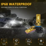 2pcs/Pack 35W 3000LM 6500K IP68 Waterproof Car LED Headlight Bulb - Image 4