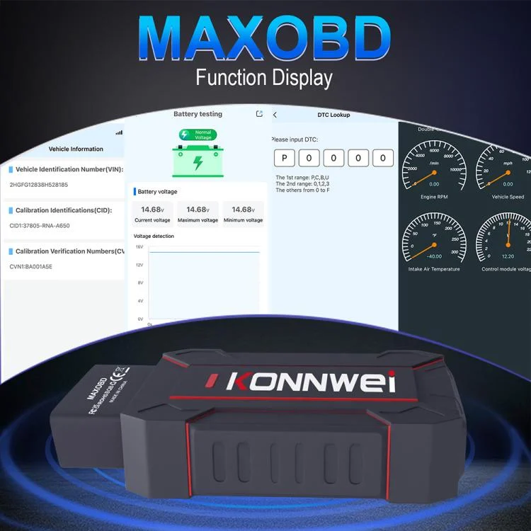 EDA008249001A_4.webp KONNWEI MAXOBD Full Car System Scanner OBD2 Diagnostic Tool Code Read - Image 5