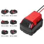 For Milwaukee 18V Lithium Battery DIY With Cable Adapter External Power Adapter Connector - Image 3