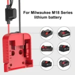 For Milwaukee 18V Lithium Battery DIY With Cable And Switch Adapter External Power Adapter Connector - Image 5