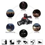 A860B Outdoor Work White Laser Wick Super Bright Sensor Headlamp - Image 5